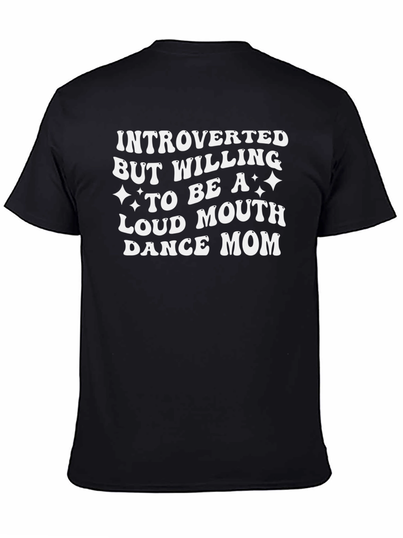 Introverted Dance Mom Graphic Tee - Black