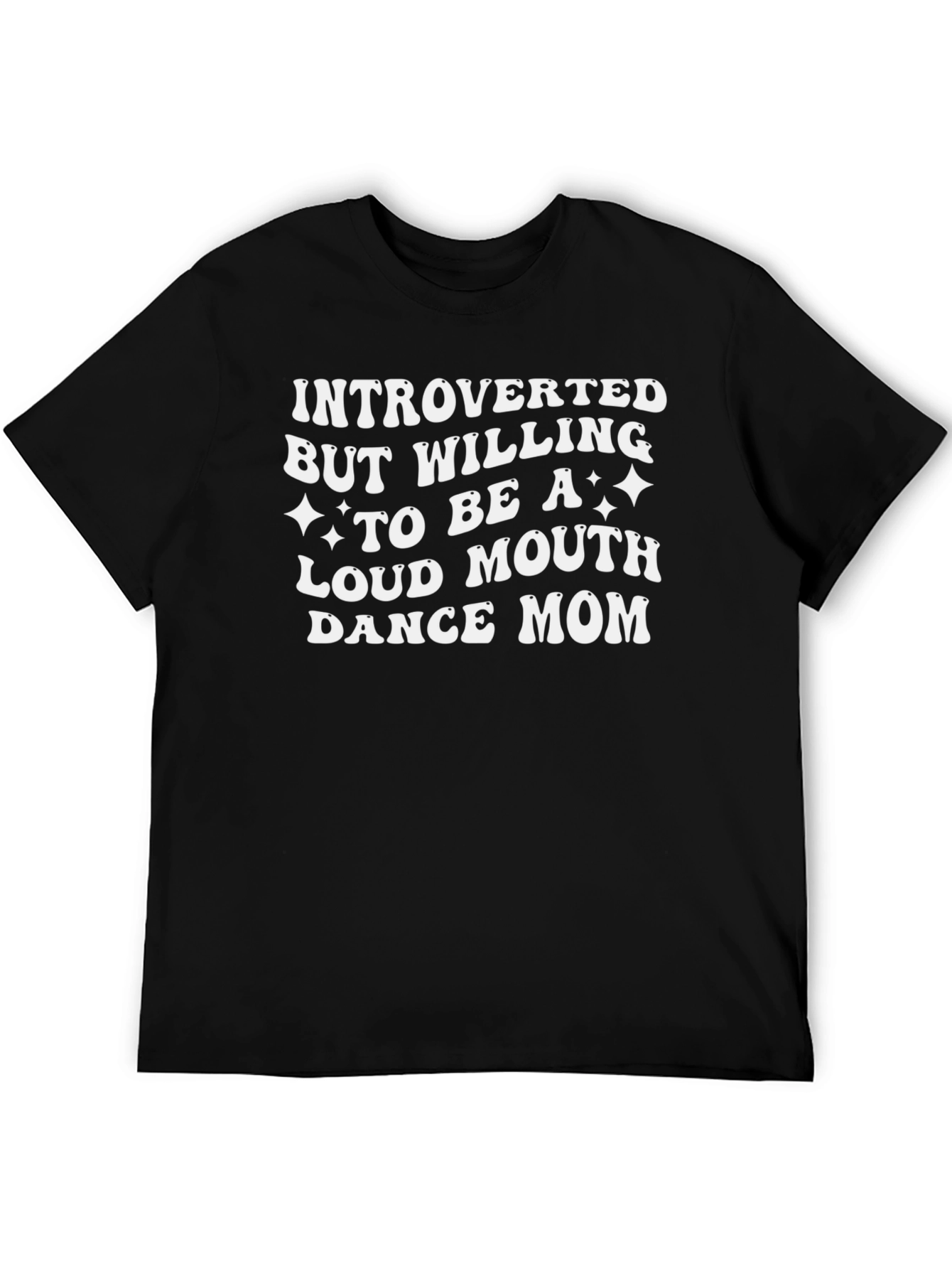 Introverted Dance Mom Graphic Tee - Black