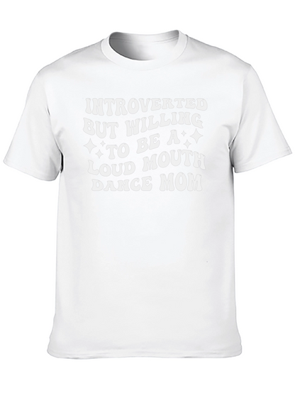 Introverted Dance Mom Graphic Tee - Black