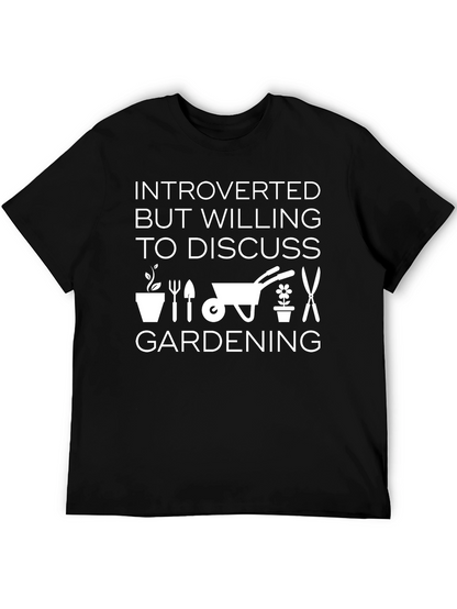 Introverted Gardening T-Shirt - Funny Gardener Gift