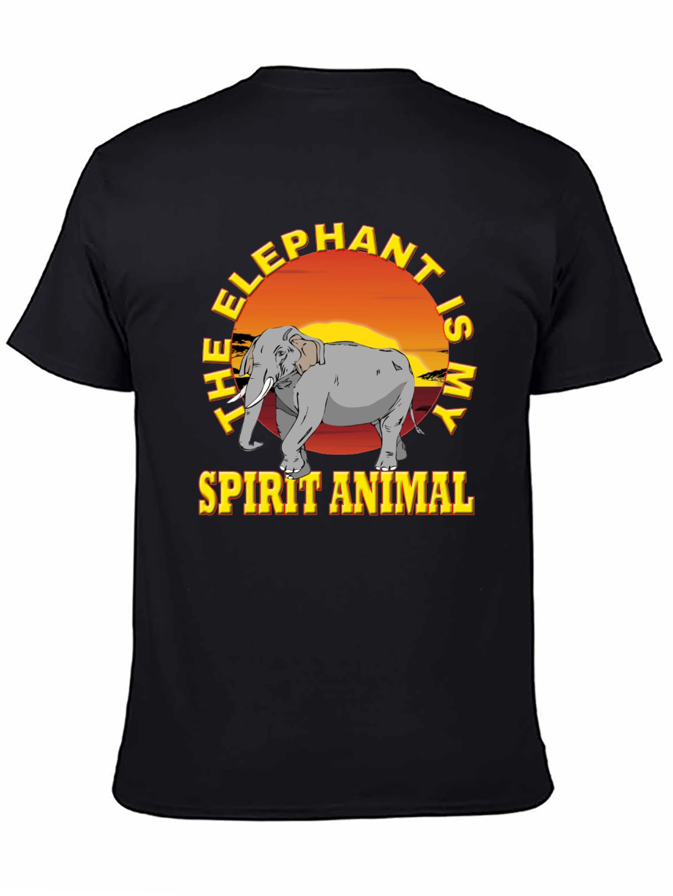 Elephant Spirit Animal Graphic T-Shirt