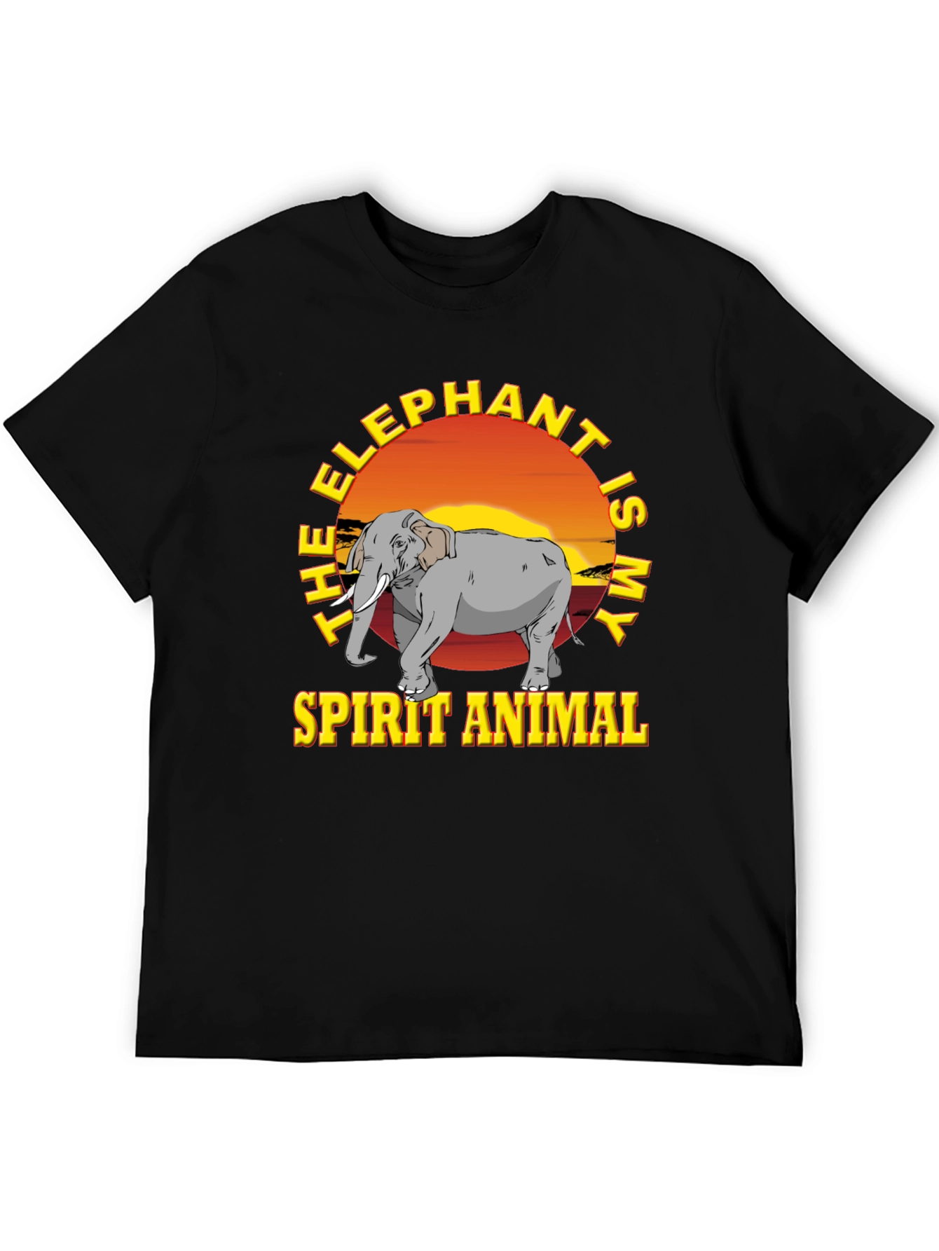 Elephant Spirit Animal Graphic T-Shirt