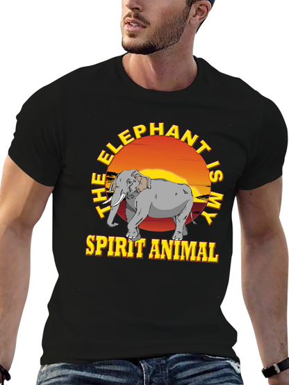 Elephant Spirit Animal Graphic T-Shirt
