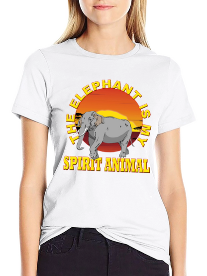 Elephant Spirit Animal Graphic T-Shirt