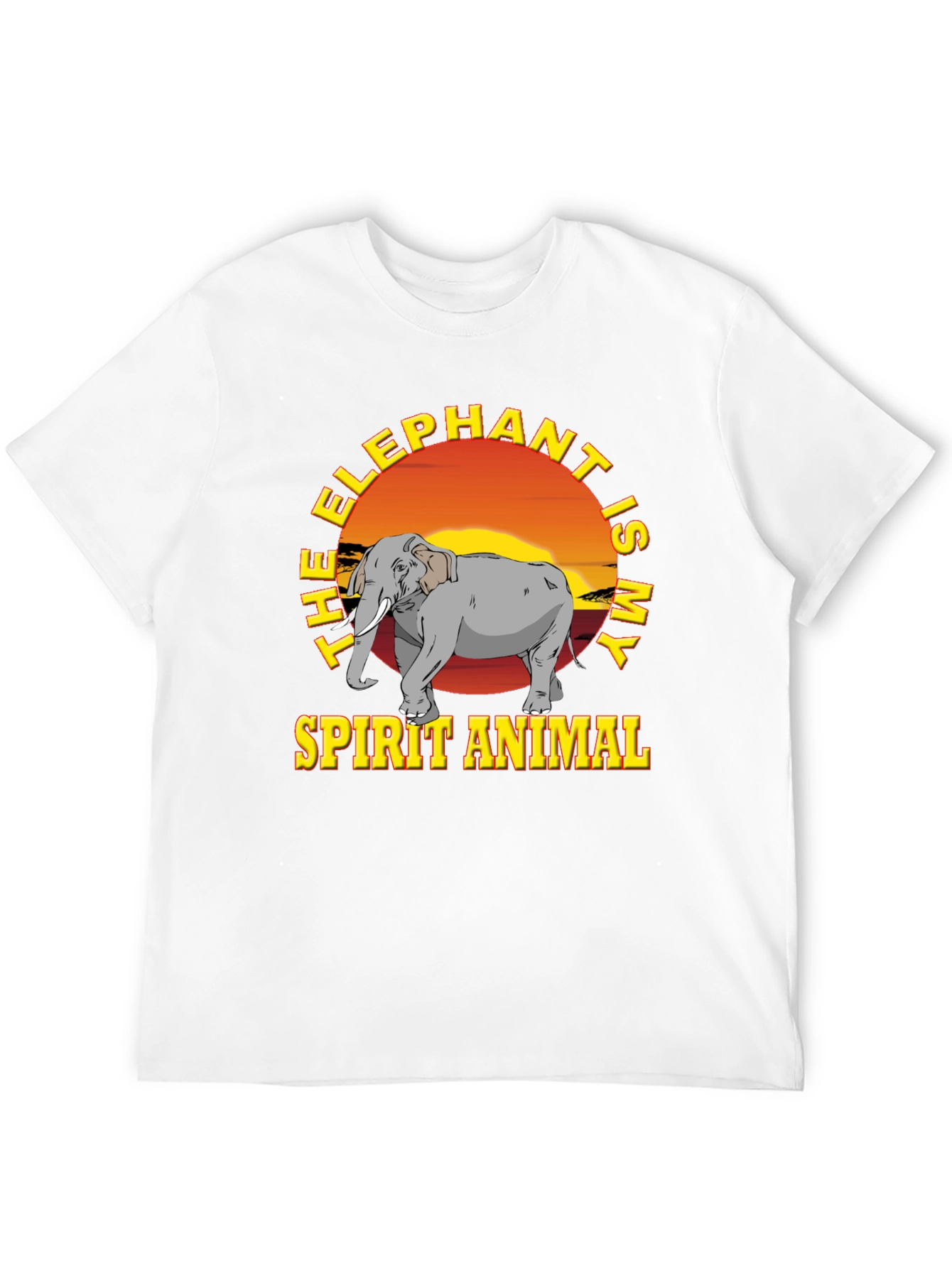 Elephant Spirit Animal Graphic T-Shirt