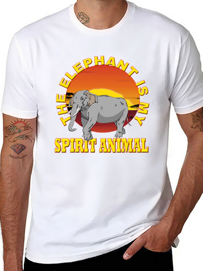 Elephant Spirit Animal Graphic T-Shirt