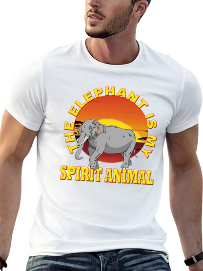 Elephant Spirit Animal Graphic T-Shirt