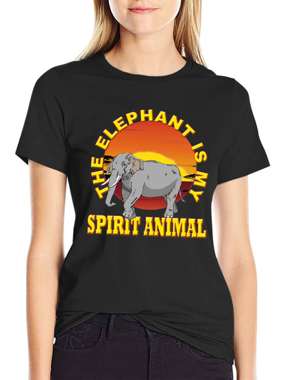 Elephant Spirit Animal Graphic T-Shirt