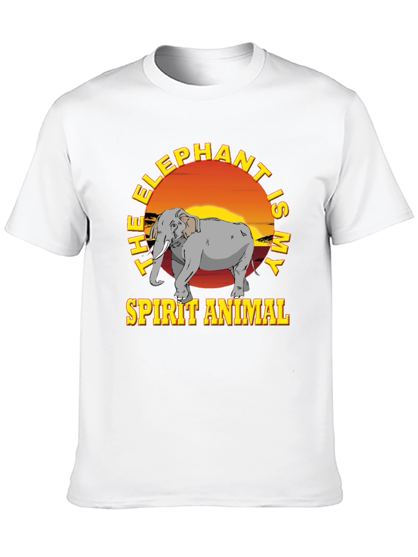 Elephant Spirit Animal Graphic T-Shirt