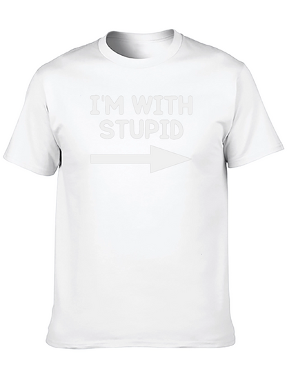 Im With Stupid T-Shirt - Funny Novelty Tee