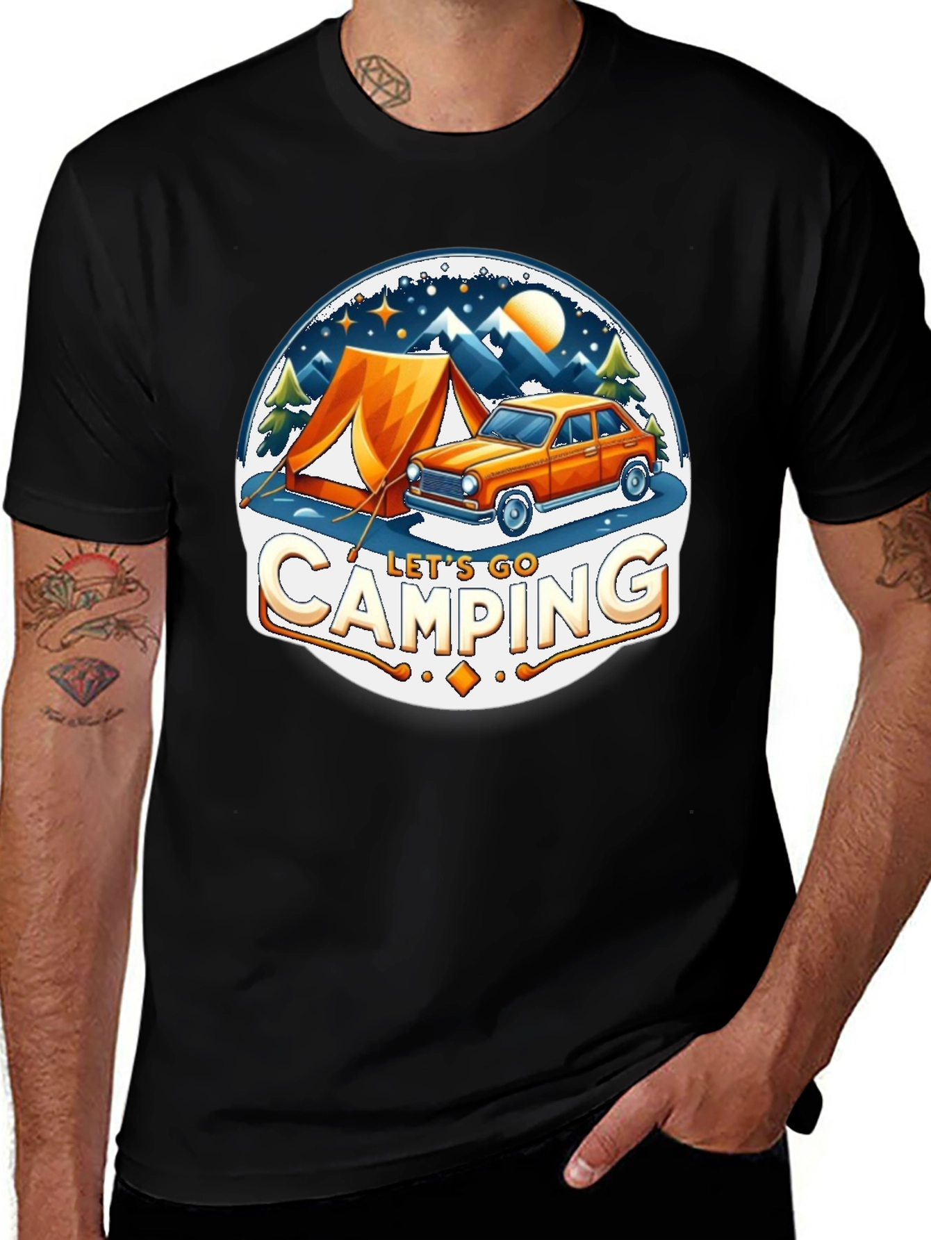 Lets Go Camping Graphic T-Shirt