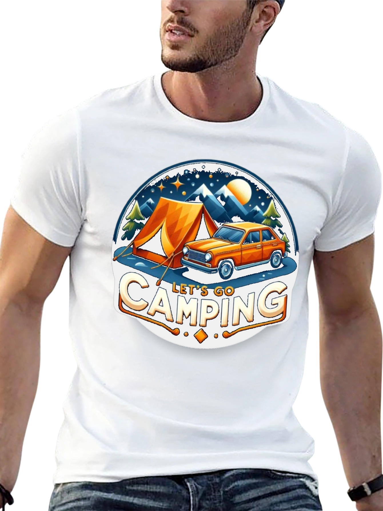 Lets Go Camping Graphic T-Shirt