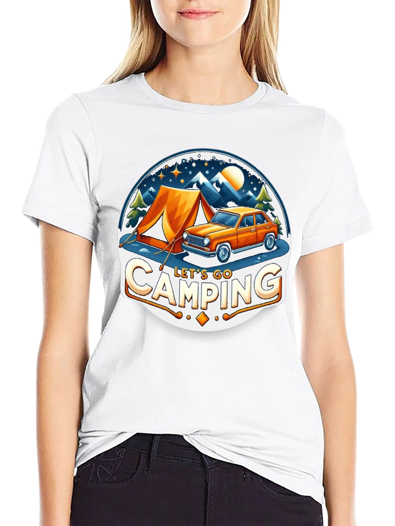 Lets Go Camping Graphic T-Shirt