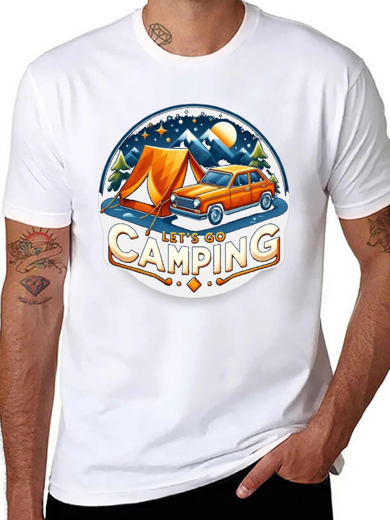Lets Go Camping Graphic T-Shirt