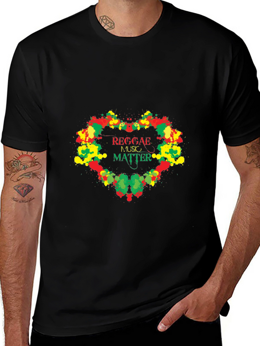 Reggae Music Matter Graphic T-Shirt - Black
