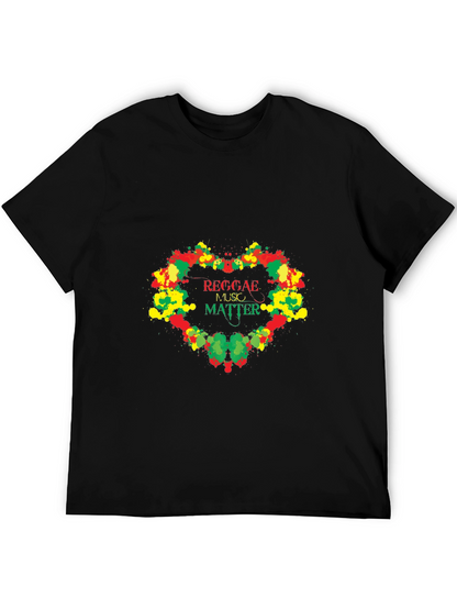 Reggae Music Matter Graphic T-Shirt - Black
