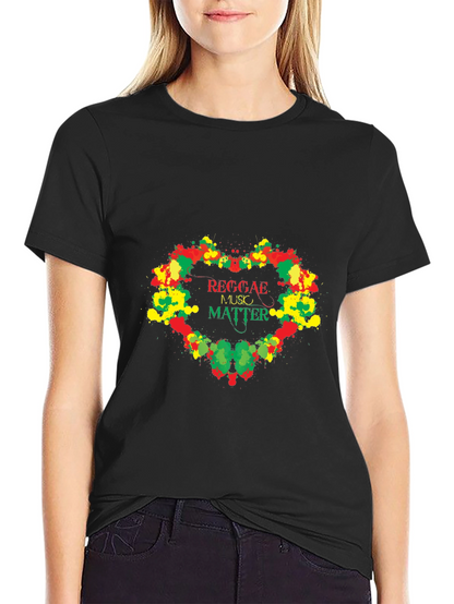 Reggae Music Matter Graphic T-Shirt - Black