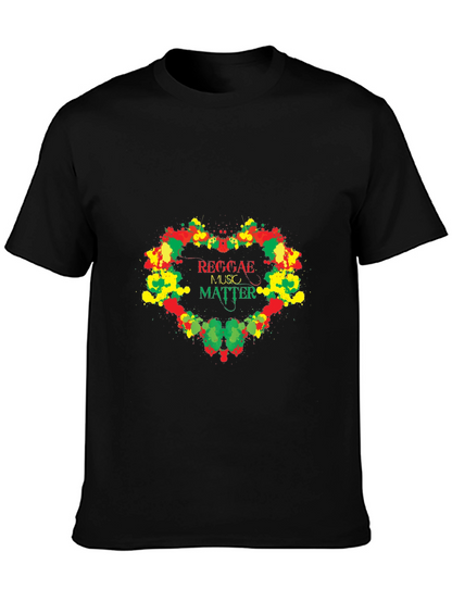Reggae Music Matter Graphic T-Shirt - Black