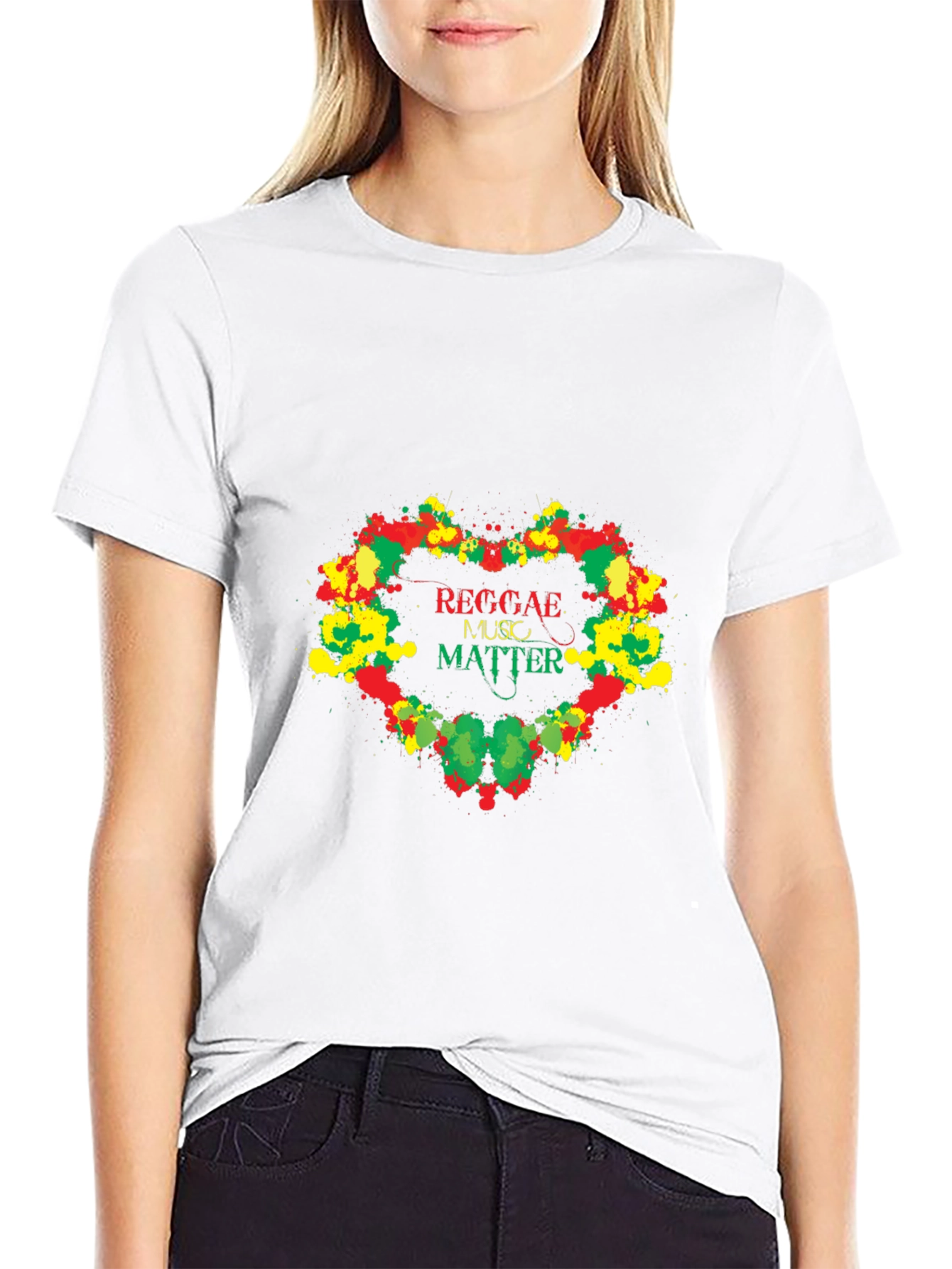 Reggae Music Matter Graphic T-Shirt - Black