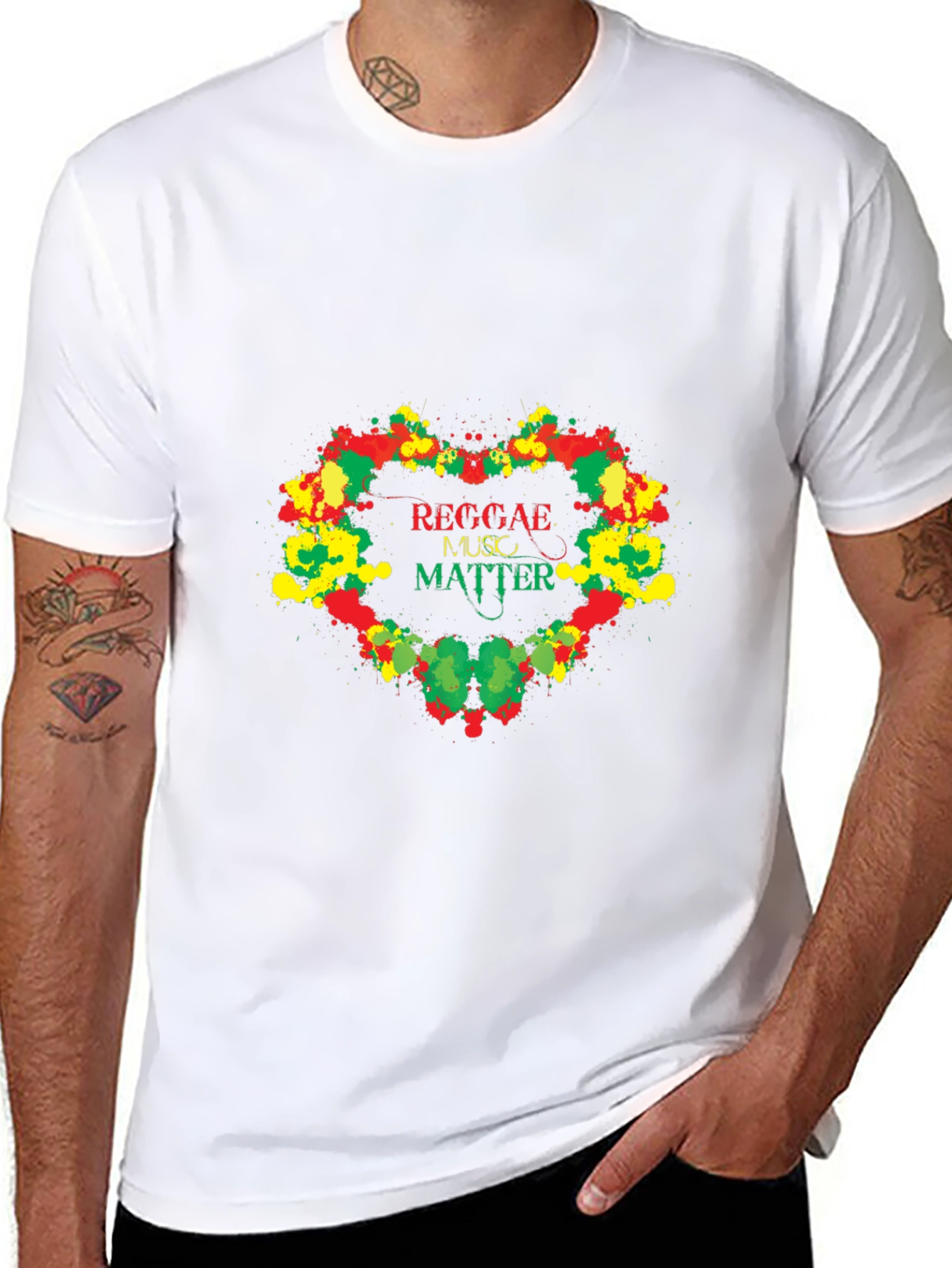 Reggae Music Matter Graphic T-Shirt - Black