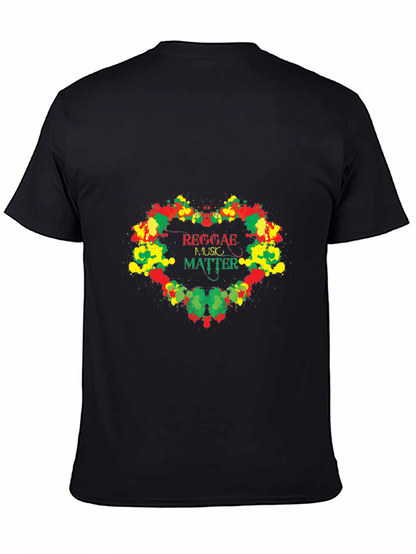 Reggae Music Matter Graphic T-Shirt - Black