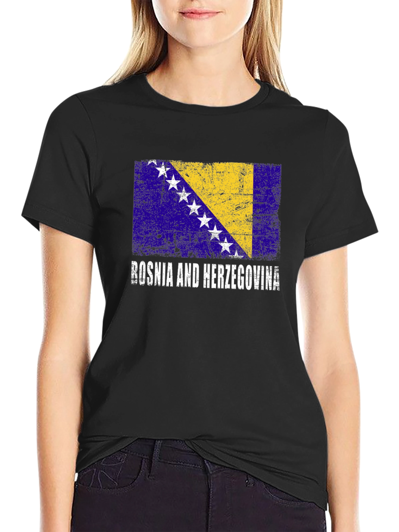 Bosnia & Herzegovina Flag Graphic T-Shirt