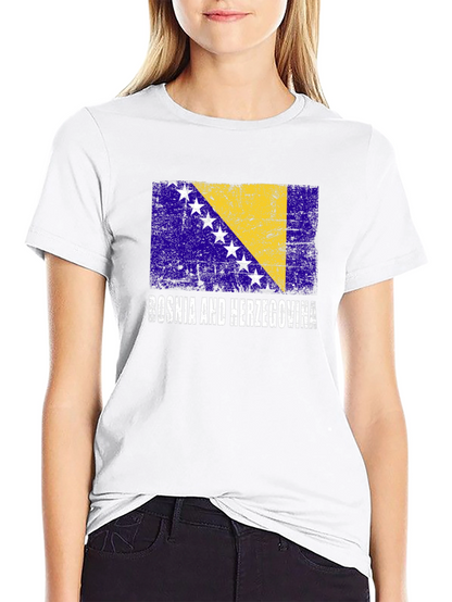 Bosnia & Herzegovina Flag Graphic T-Shirt