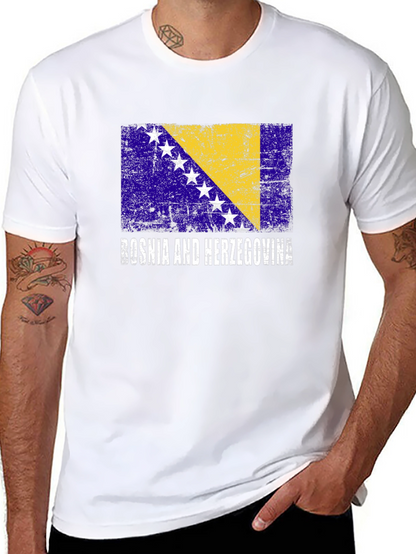 Bosnia & Herzegovina Flag Graphic T-Shirt