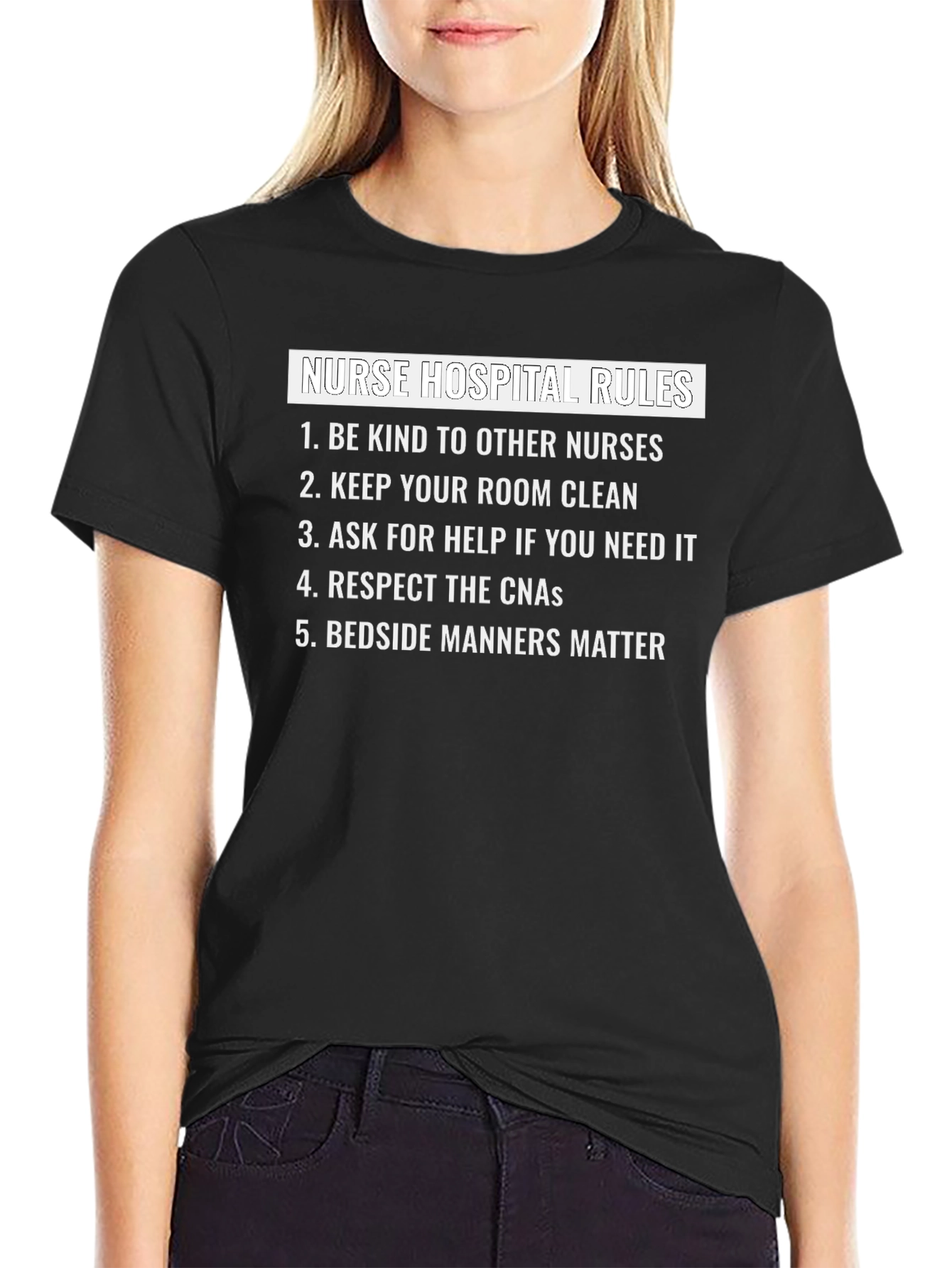Nurse Hospital Rules Graphic Tee
