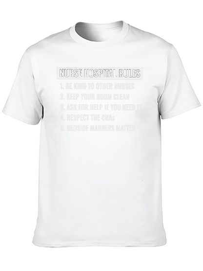 Nurse Hospital Rules Graphic Tee