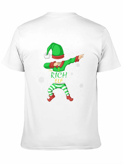 The Rich Elf Dabbing Christmas T-Shirt
