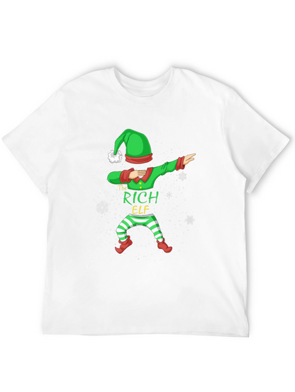 The Rich Elf Dabbing Christmas T-Shirt
