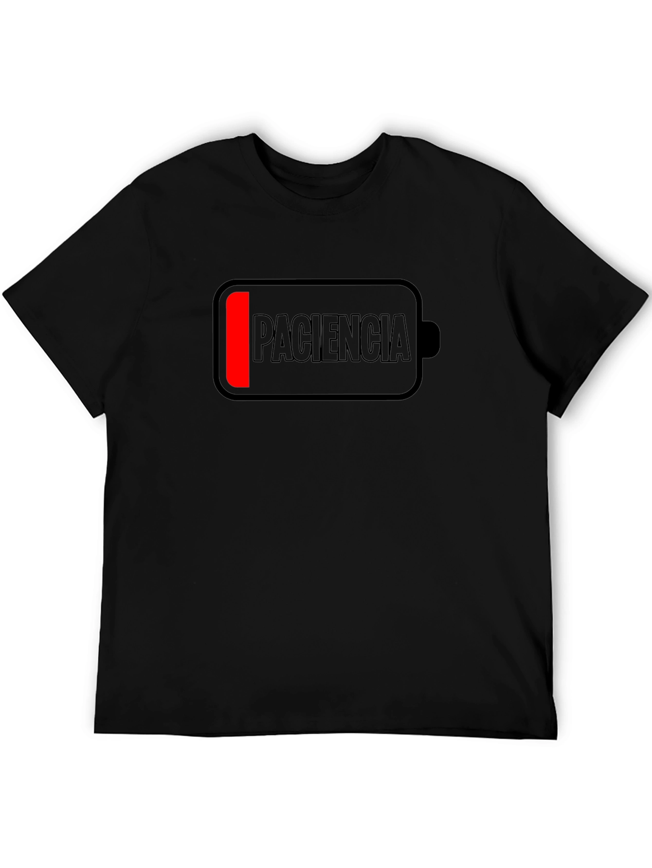 Low Patience Battery Mens Black T-Shirt