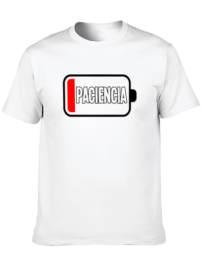 Low Patience Battery Mens Black T-Shirt