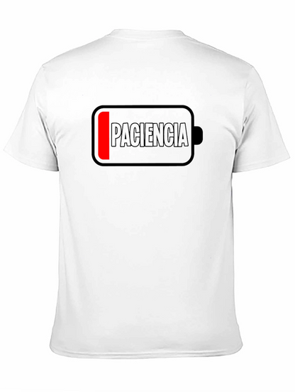 Low Patience Battery Mens Black T-Shirt