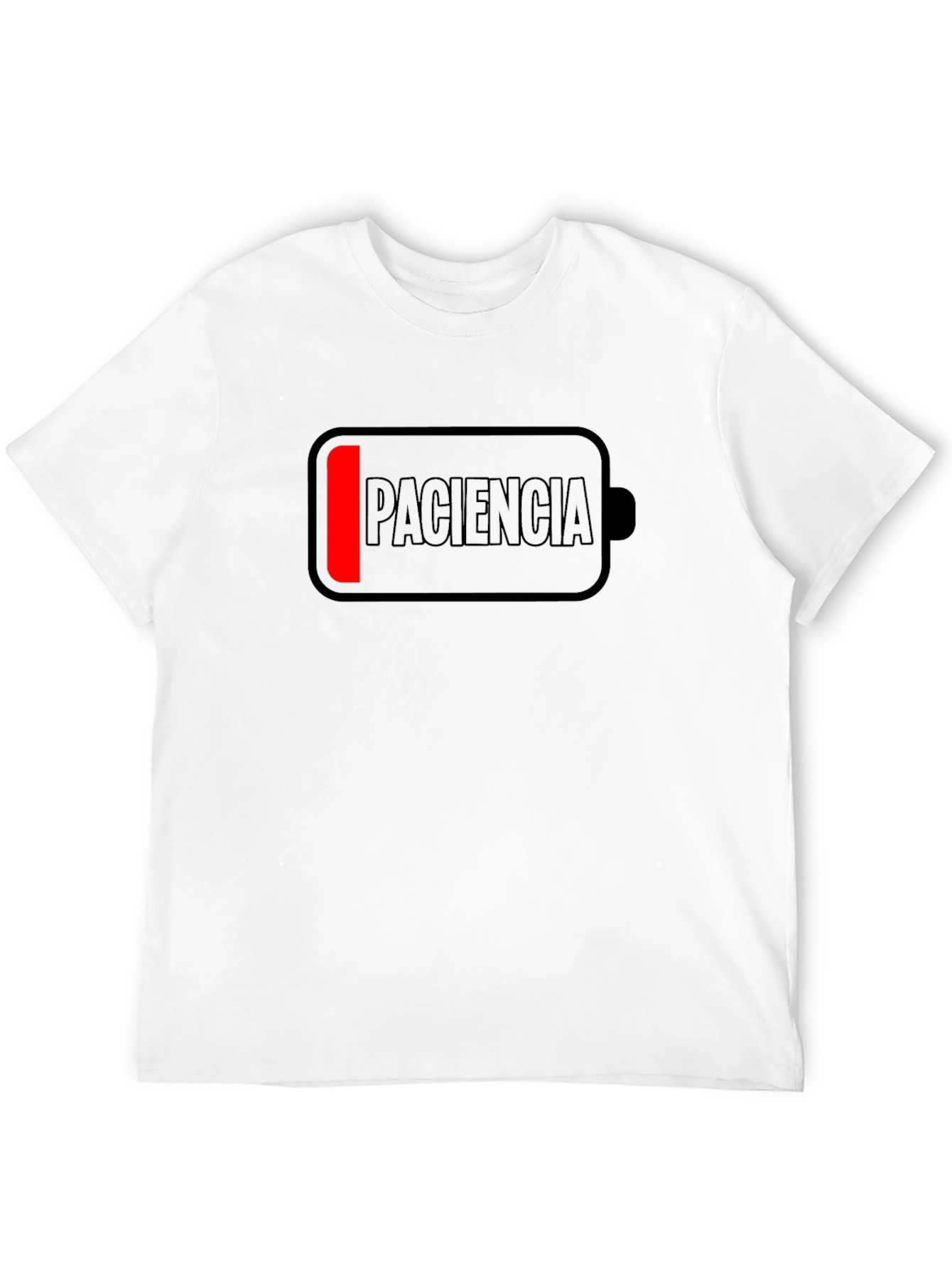 Low Patience Battery Mens Black T-Shirt