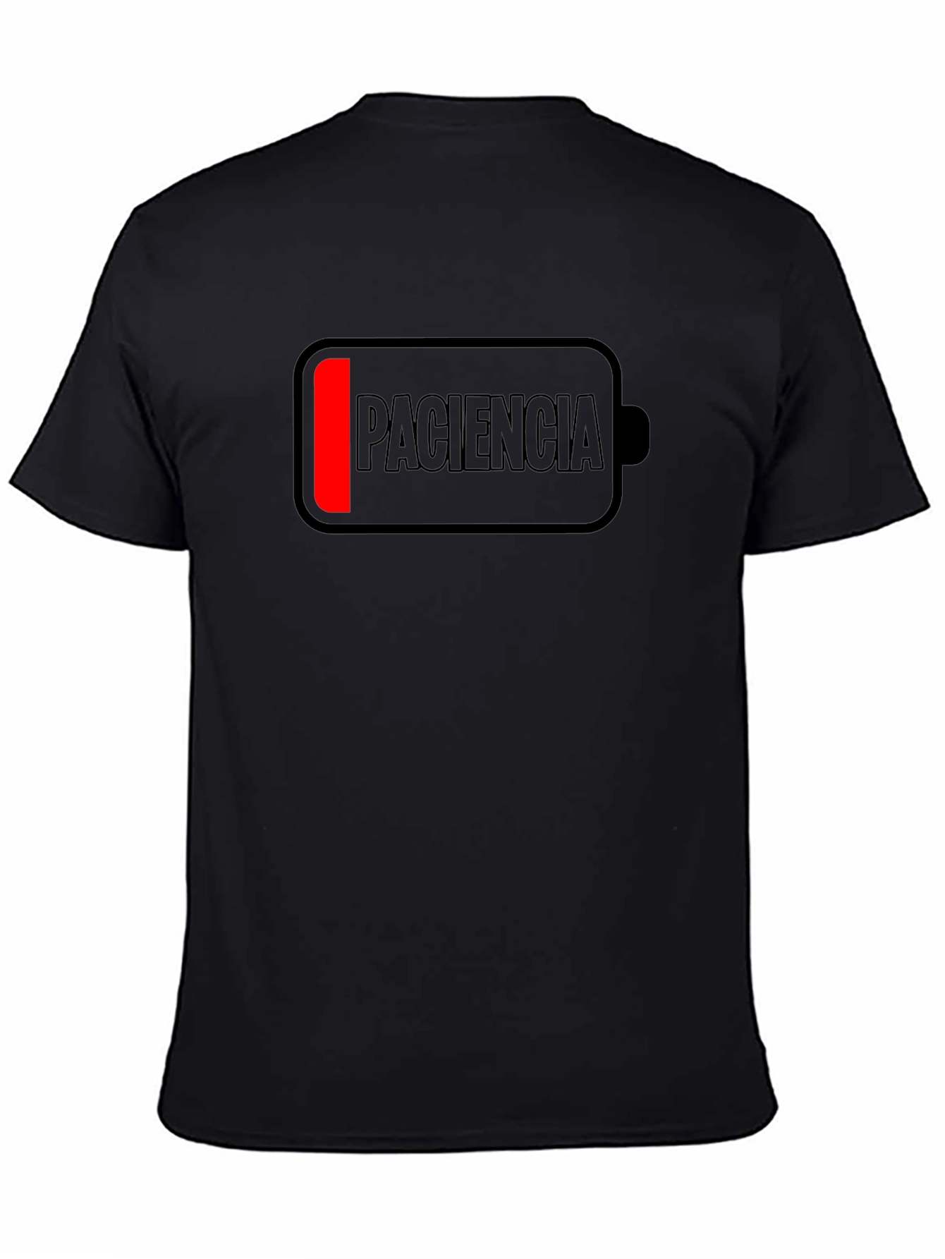 Low Patience Battery Mens Black T-Shirt