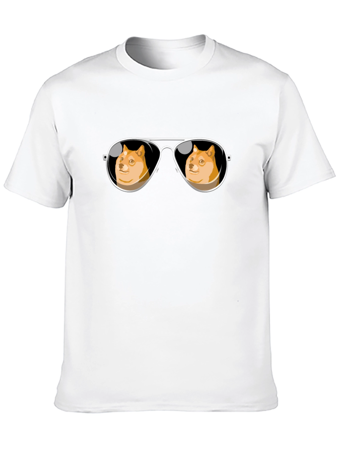 Doge Meme Sunglasses T-Shirt - Trendy Black Tee