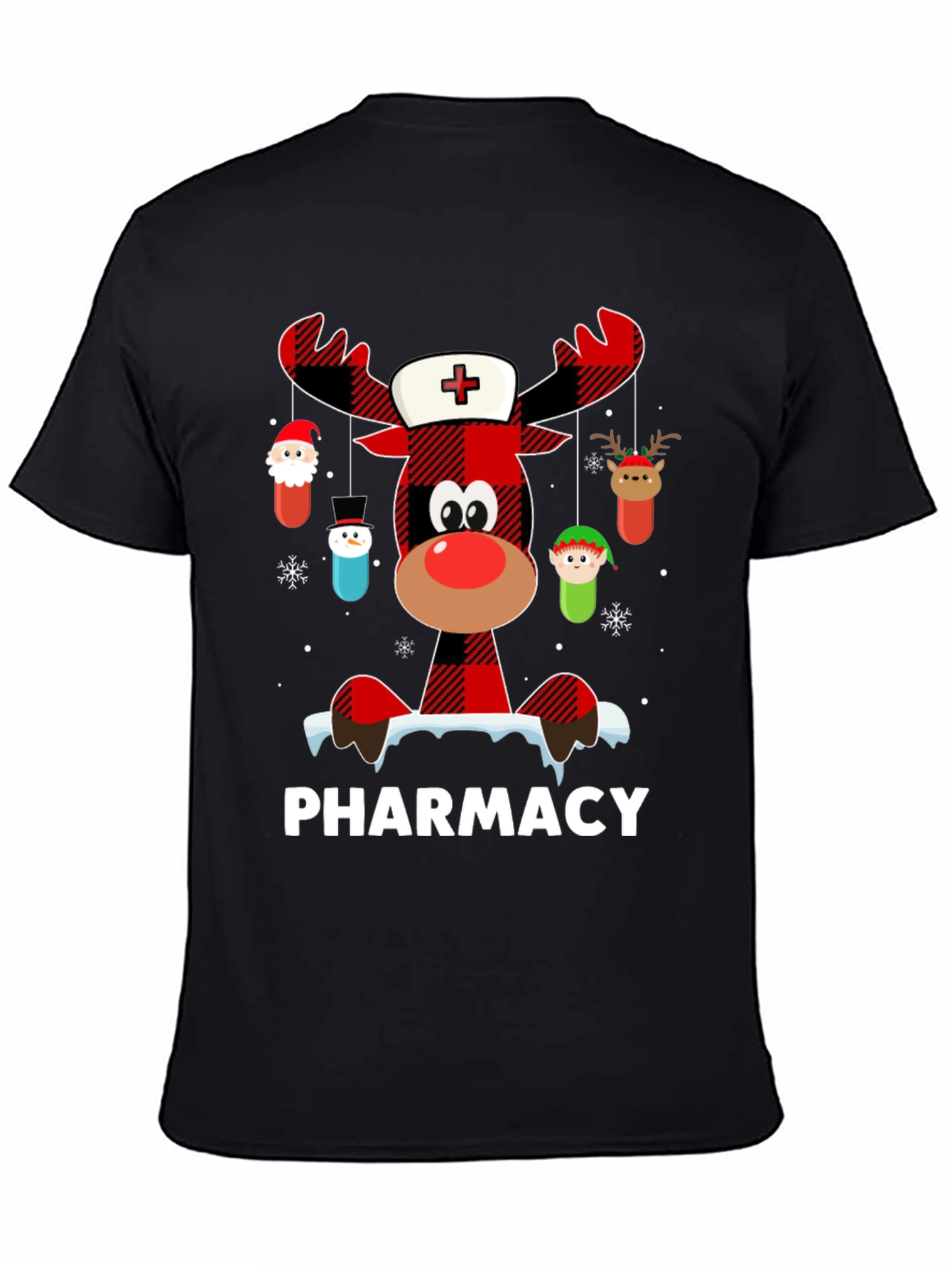 Pharmacy Christmas Reindeer T-Shirt