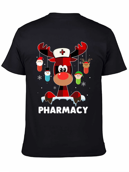 Pharmacy Christmas Reindeer T-Shirt