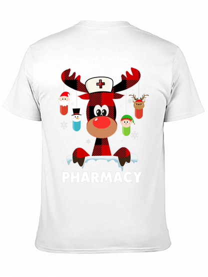 Pharmacy Christmas Reindeer T-Shirt