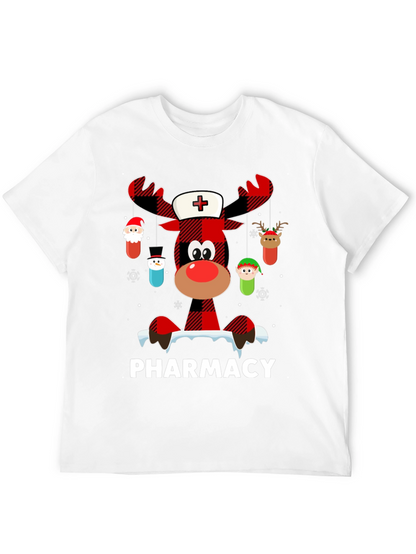 Pharmacy Christmas Reindeer T-Shirt