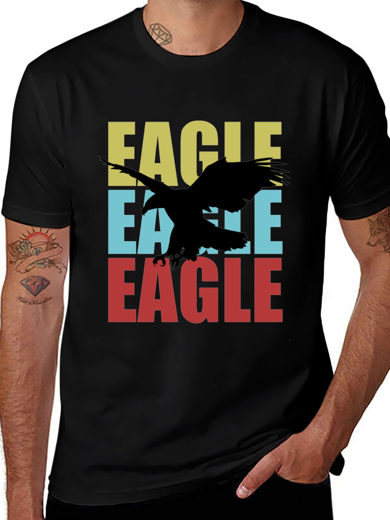 Retro Eagle Graphic Tee - Cool Bird Lover Design