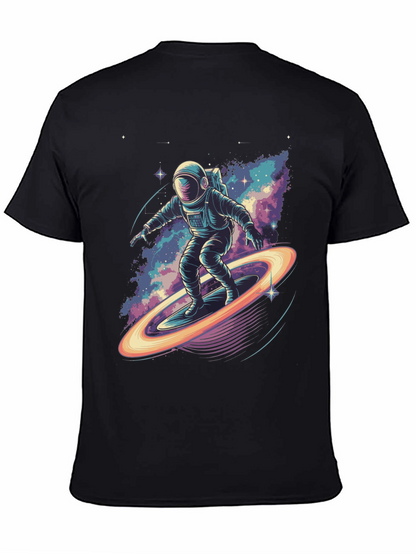 Astronaut Surfing T-Shirt - Space Galaxy Design