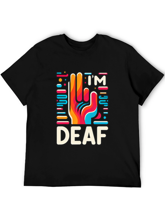Im Deaf T-Shirt - Colorful Hand Design