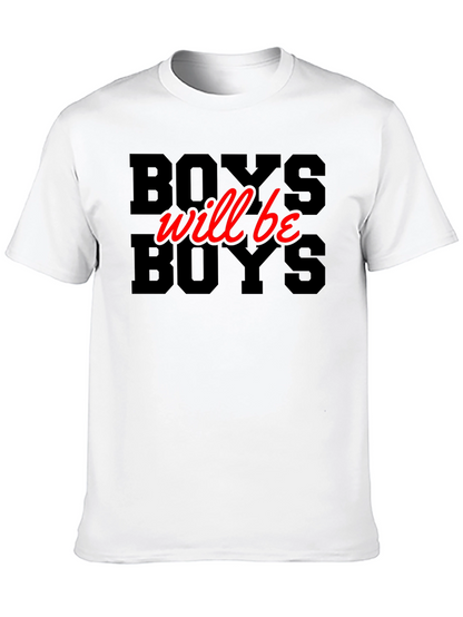 Boys Will Be Boys Graphic Tee - Black