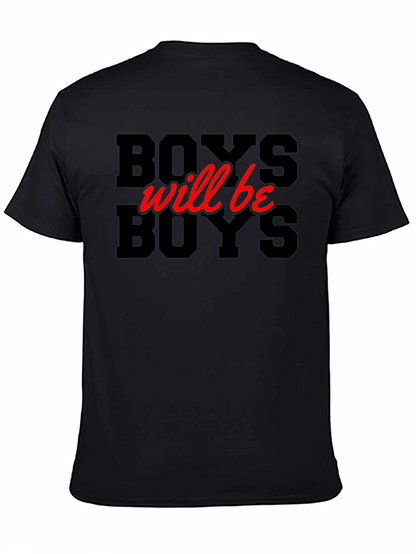 Boys Will Be Boys Graphic Tee - Black