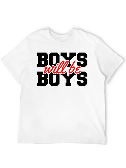 Boys Will Be Boys Graphic Tee - Black