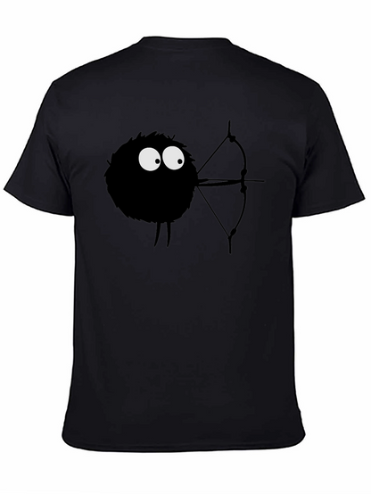 Whimsical Soot Sprite Archer Black T-Shirt