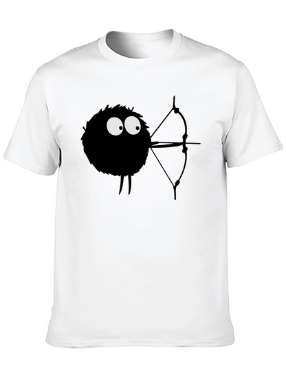Whimsical Soot Sprite Archer Black T-Shirt